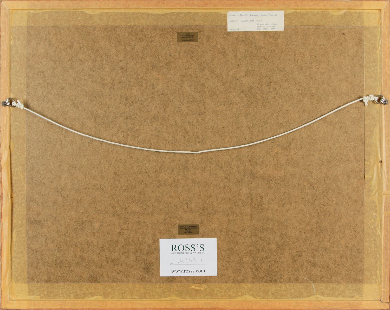 Artwork by Sandra Maze, JAMES BEACH RIVER QUOILE, Made of Watercolour Drawing