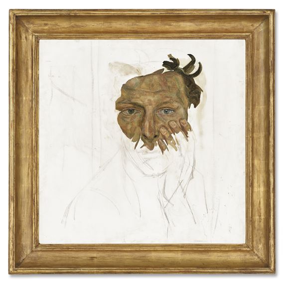 Self-portrait Fragment by Lucian Freud, Painted circa 1956