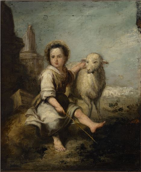 Christ the Good Shepherd by Bartolomé Estebán‏ Murillo