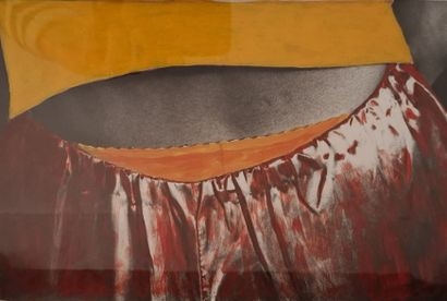 Artwork by Alain Filhol, Elastic back, Made of Acrylic On Photograph