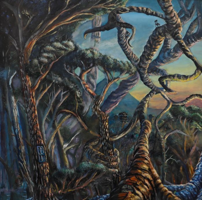 Artwork by Dylan Hodd, Understory, Made of Oil On Board