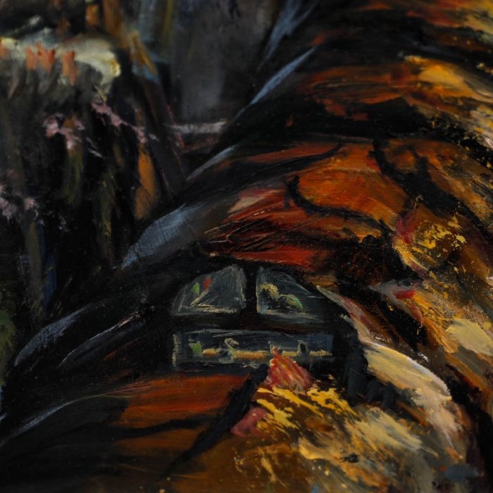 Artwork by Dylan Hodd, Understory, Made of Oil On Board