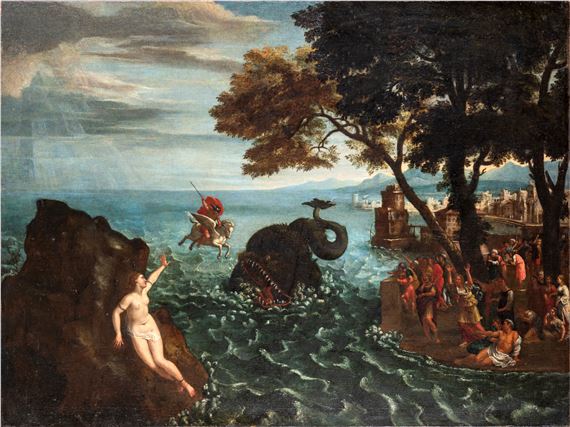 La liberazione di Andromeda by Italian School, 17th Century