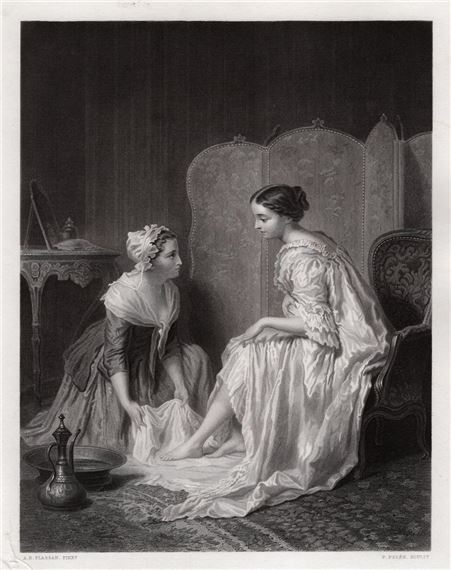 The Foot-Bath - Antoine Emile Plassan