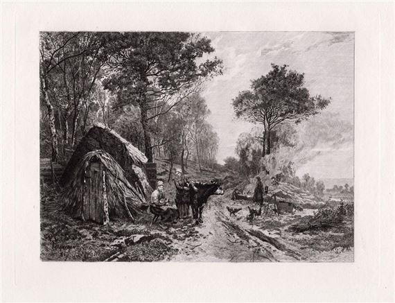 The Woodcutters - Charles-Emile Dameron