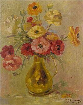 Vaso com flores - Guiomar Fagundes