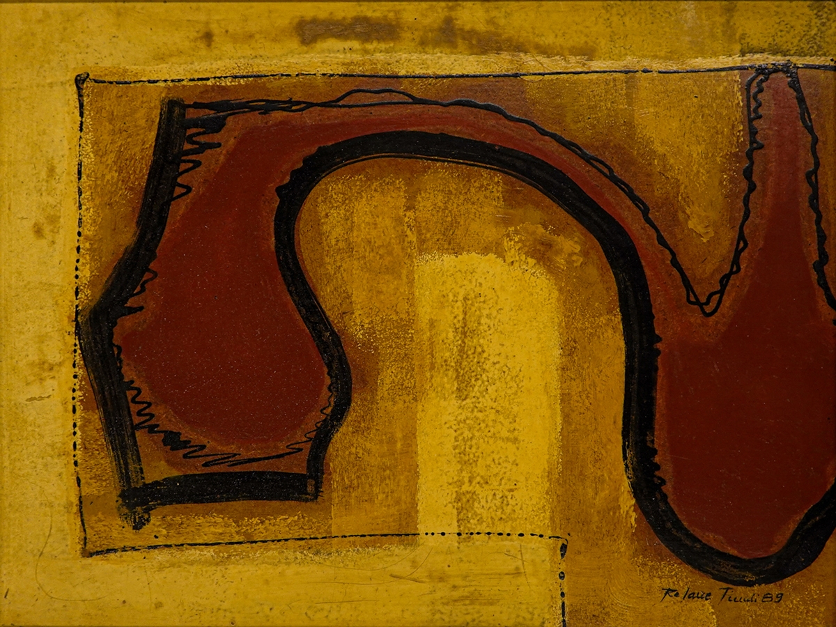 Artwork by Rejane Pinali, Composição, Made of oil on board