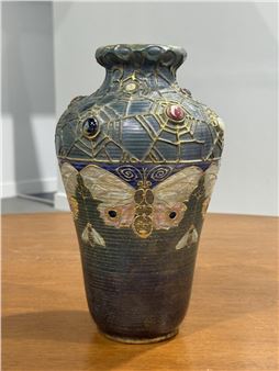 Amphora Art Nouveau Gres Bijou Pottery Vase - Riessner, Stellmacher & Kessel