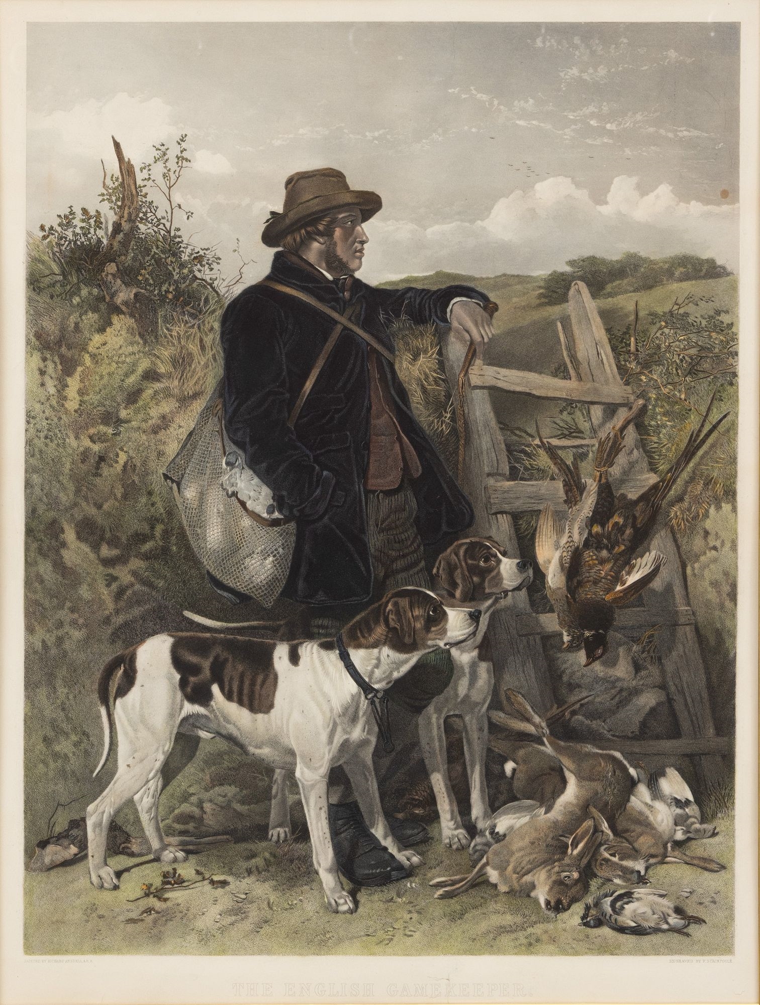 Richard Ansdell | The English Gameskeeper (1858) | MutualArt