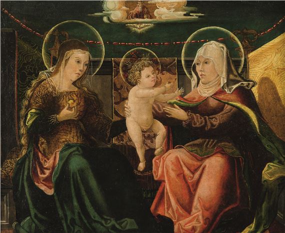 Virgin and Child with Saint Anne - Wolf Huber
