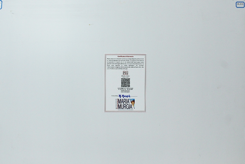 Artwork by Maria Murgia, Marilyn nell'atelier Haring, Made of Fotomosaico Digitale Montato Su Pannello Kapafix