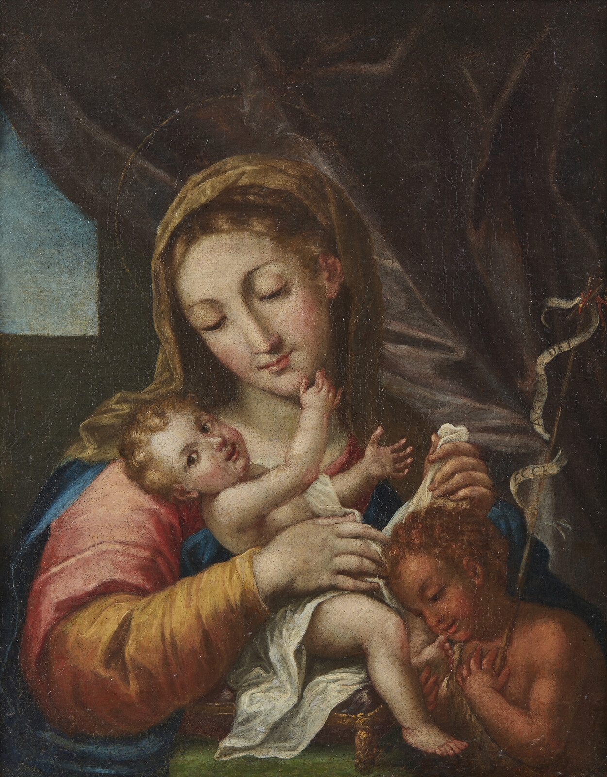 Italian School, 18th Century | Madonna with Child and Young Saint John ...