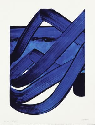 Sérigraphie no. 18 by Pierre Soulages, 1988