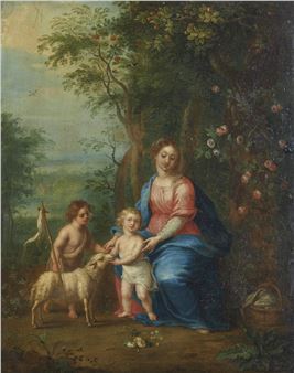 Madonna with Child and young Saint John - Jacob Andries Beschey