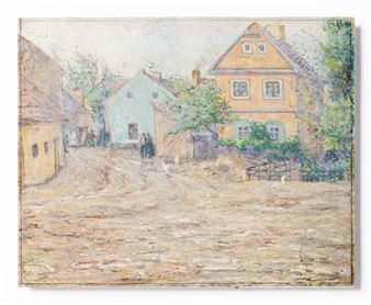 Bohemian village, Pochratiz (Grey day - Filiberto Minozzi