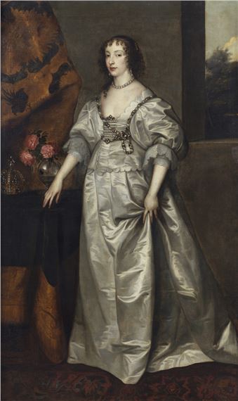 Portrait of the Queen Henrietta Maria by Anthony van Dyck
