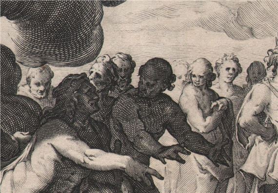 Metamorphoses: Meeting about Phaeto's charriot by Hendrick Goltzius, circa 1590