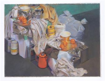 Still Life with Drapery - Janet Monafo