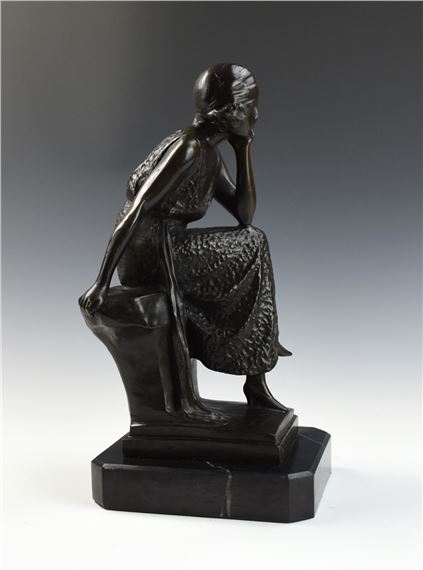 Demétre H. Chiparus | Chiparus Cast Bronze Figure of a Woman,Marble ...