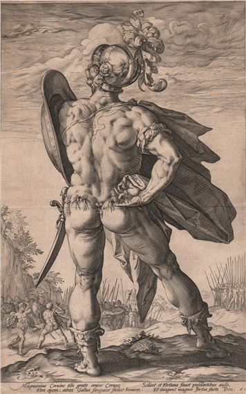 Marcus Valerius Corvus by Hendrick Goltzius, 1586