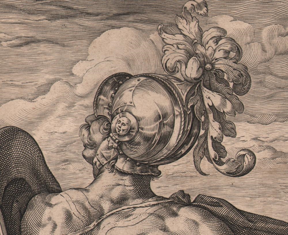 Artwork by Hendrick Goltzius, Marcus Valerius Corvus, Made of Engraving