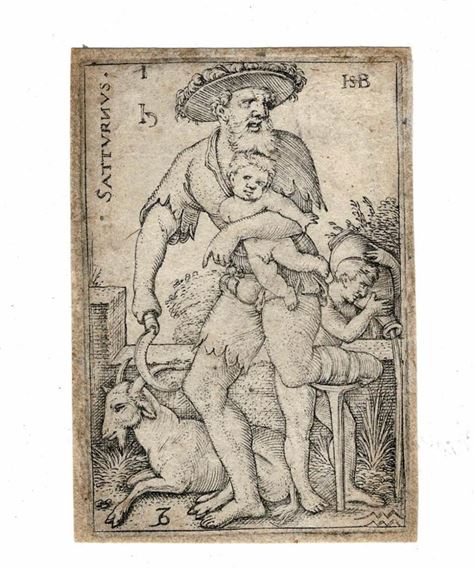 Saturn by Hans Sebald Beham, 1539