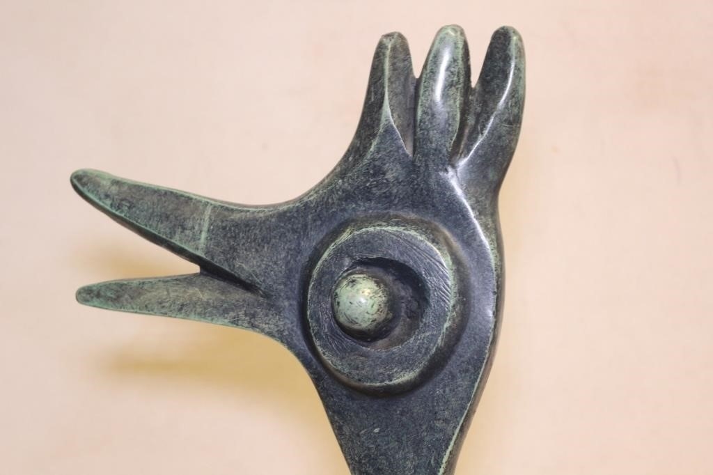 Artwork by Yael Segev, CHEERFUL ROOSTER, Made of Bronze