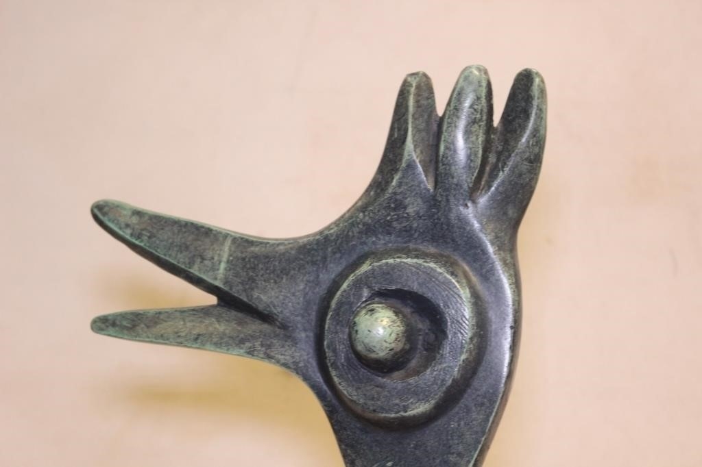 Artwork by Yael Segev, CHEERFUL ROOSTER, Made of Bronze