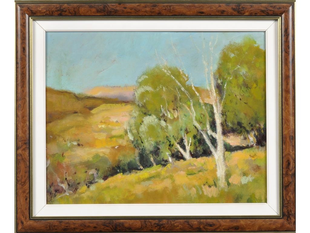 Artwork by Raymond Vernet, Paysage de Haute-Provence entre Manosque et Banon, Made of oil on cardboard