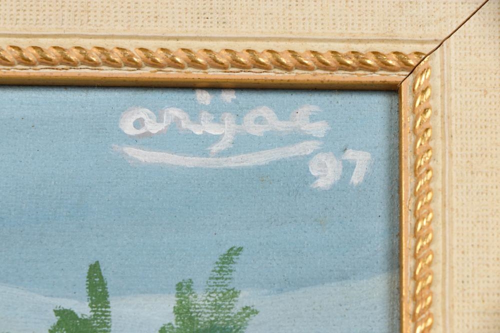 Artwork by Arijac, The Lady in Green, Made of Oil On Canvas