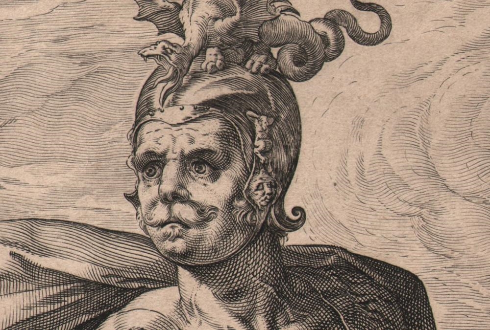 Artwork by Hendrick Goltzius, Mucius Scaevola, Made of Engraving