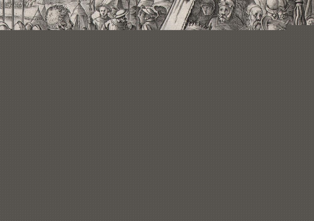 Artwork by Hendrick Goltzius, Giov.de Medici - Francis I - 1586, Made of Engraving