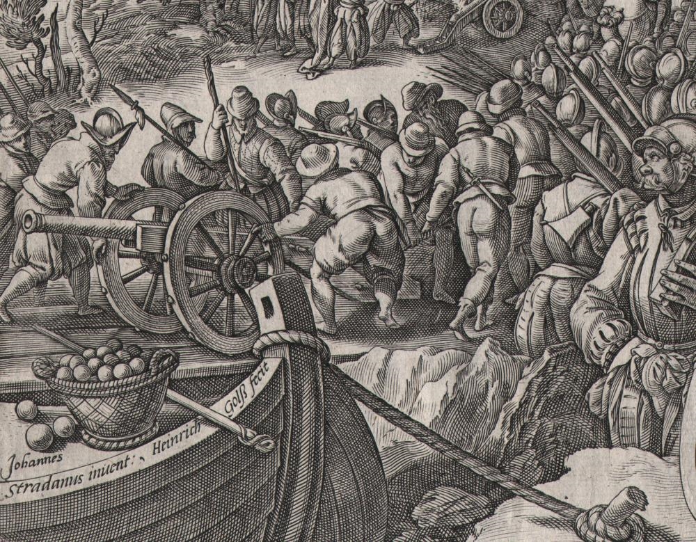 Artwork by Hendrick Goltzius, DEATH OF GIOVANNI DE MEDICI, Made of Engraving