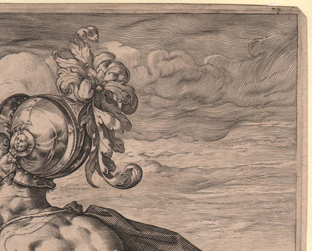 Artwork by Hendrick Goltzius, Marcus Valerius Corvus, Made of Engraving