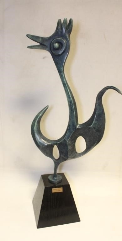 Artwork by Yael Segev, CHEERFUL ROOSTER, Made of Bronze