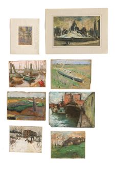 Group of Six (8) Pastels - John Dull