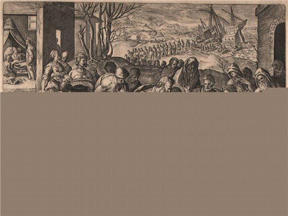 St Paul bitten by the viper by Hendrick Goltzius, Ca. 1580