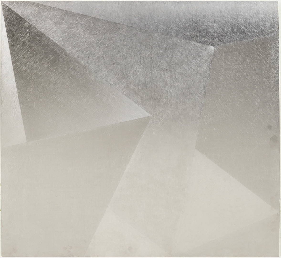 Artwork by Eva Sjöberg, Borstad stål, Made of baksida med fluorescerande färg