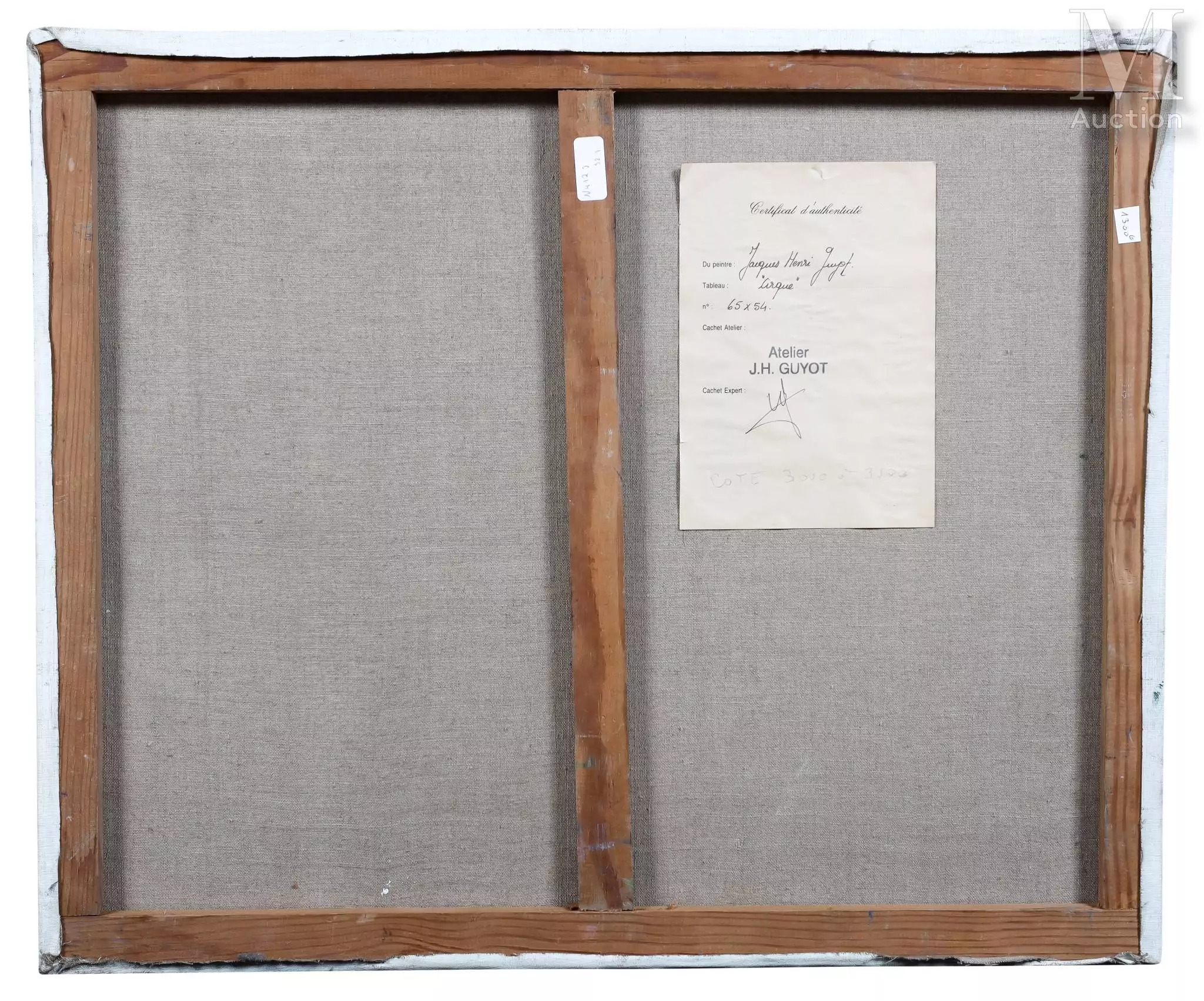 Artwork by Jacques Henri Guyot, Le jongleur et l’acrobate dans le Cirque, Made of Oil on canvas