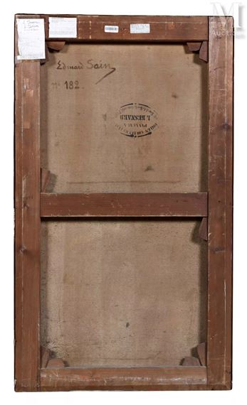 Jeune femme dans les rochers de Capri - Edouard Alexandre Sain