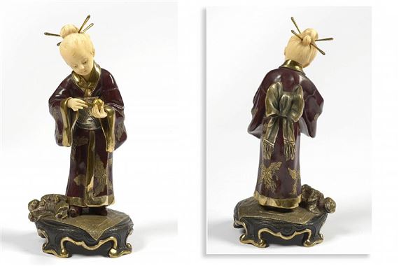 Geisha pelant une orange - Charlotte H. Monginot