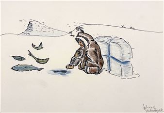 Kananginak Pootoogook & Johnny Pootoogook: The Old Ways – A Conversation between Father and Son - Feheley Fine Arts