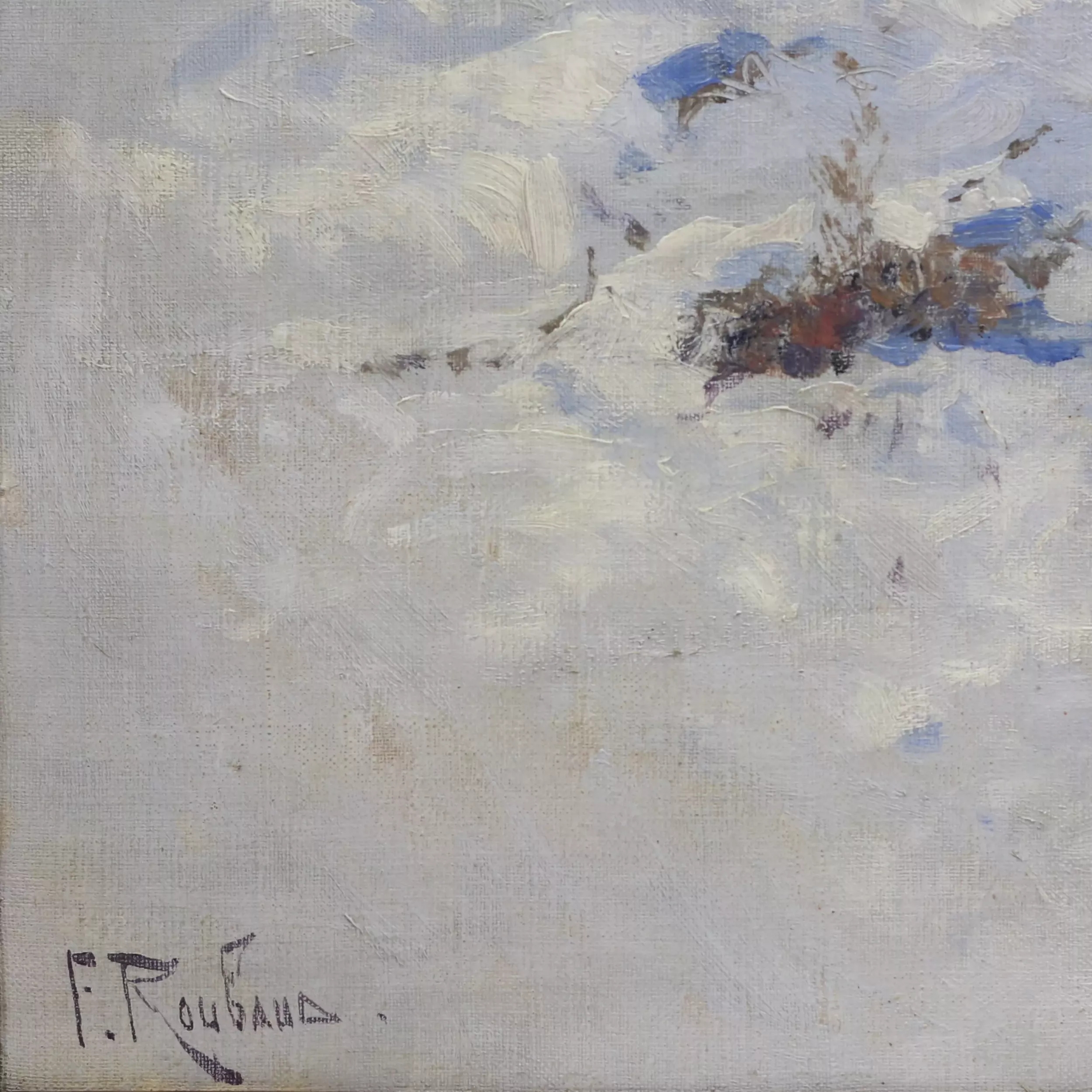 Artwork by Frants Alekseevich Rubo, Peasant Troikas in Winter, Made of Oil On Canvas