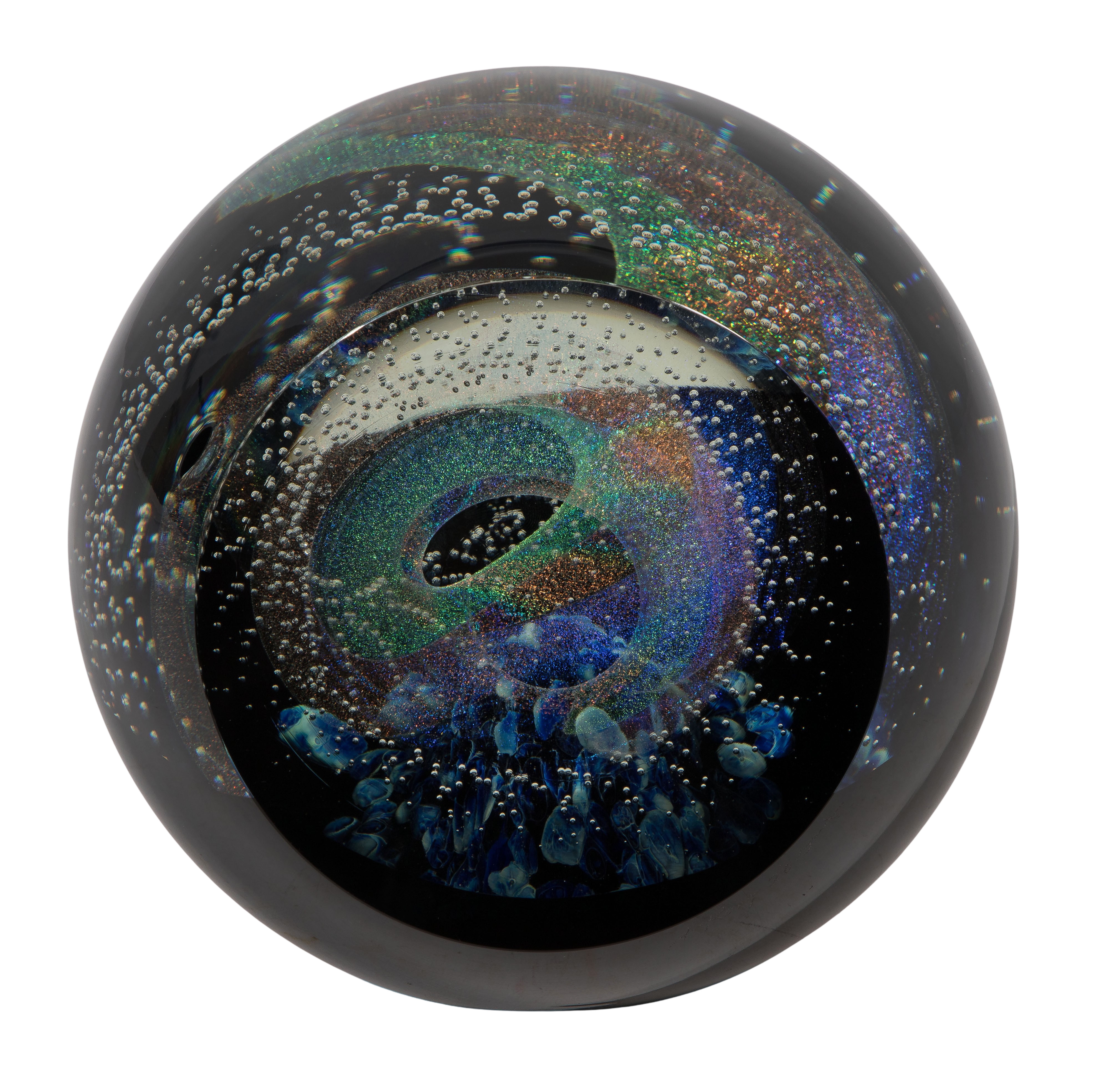Artwork by Rollin Karg, Art Glass Paperweight, Made of Art Glass