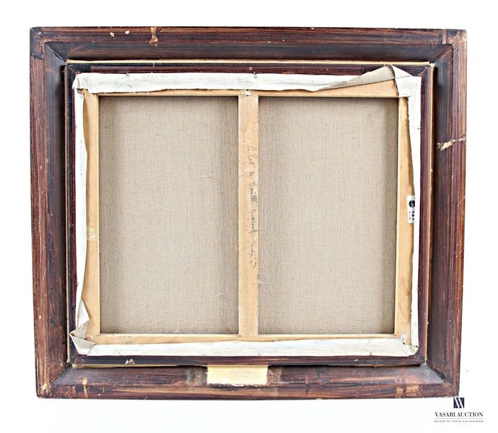 Artwork by Pol Malan, View of the port of Bouillé in Vendée, Made of Oil On Canvas