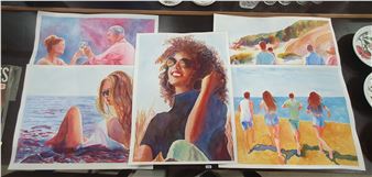 FIVE WATER COLOUR PAINTINGS BY CHRISTINE BEARD - Christine Beard