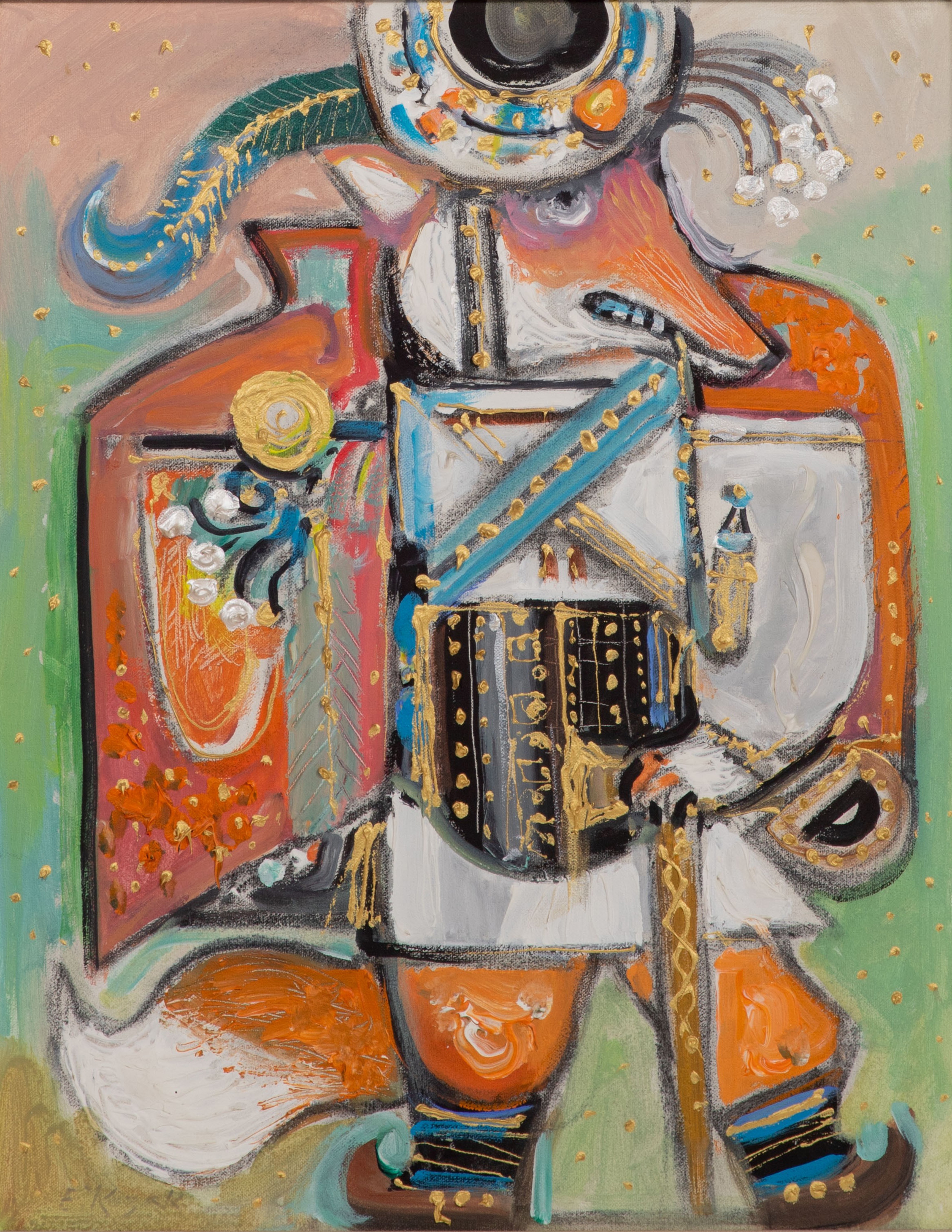 Artwork by E. Kozak, Untitled, Made of Mixed Media On Canvas