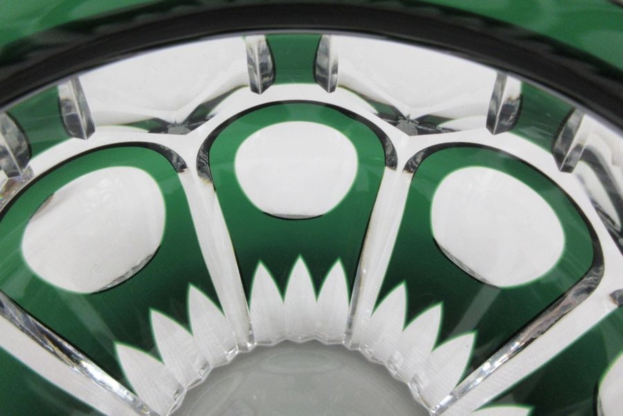 Artwork by Joseph Simon, Art Deco period flower holder, Made of Crystal