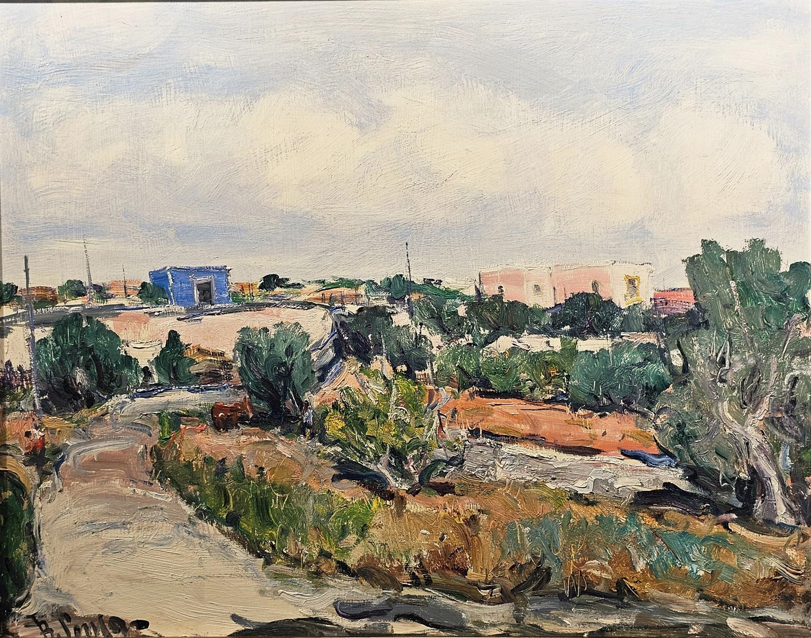 Artwork by Toma Radames, Paesaggio, Made of oil on masonite