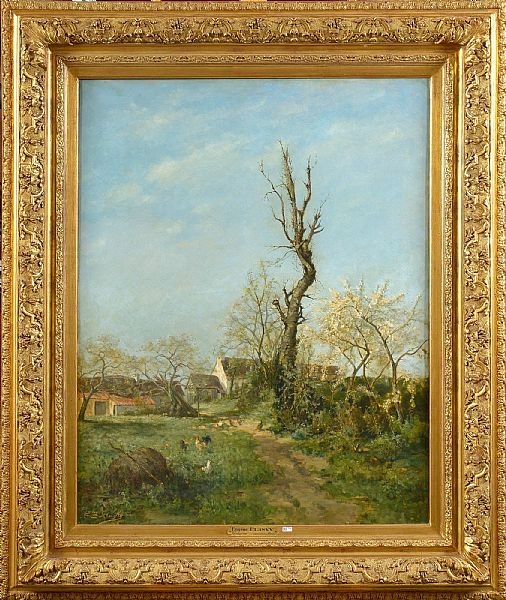 Eugene Plasky | Fleuraison des cerisiers à Uccle | MutualArt